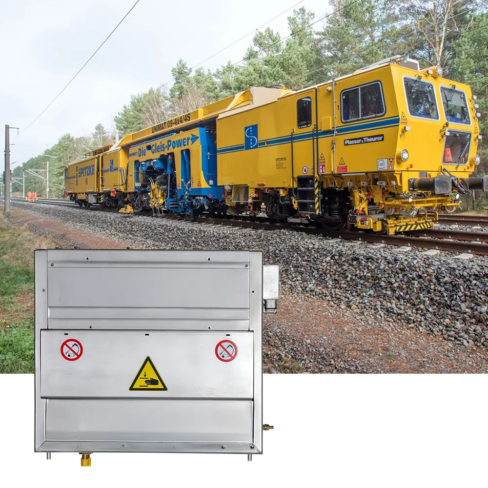 HVAC-Splitsystem Gleisbaumaschine